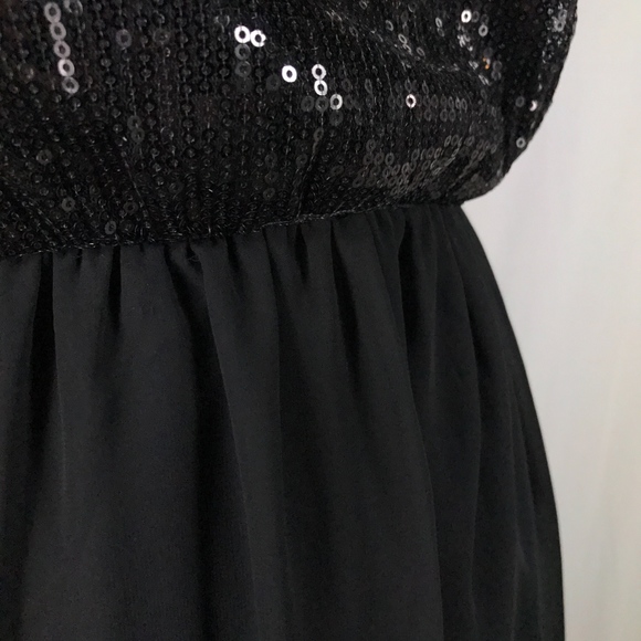 Nollie Women's Size M Black Solid Dress w/ Sequins - Picture 5 of 8